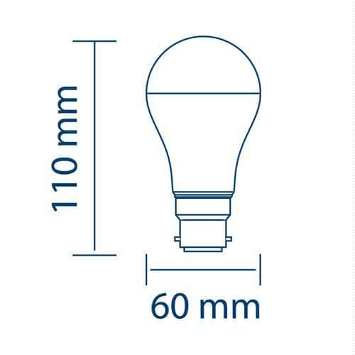 Ampoule Led Smd Standard A60 9W Culot B22 VELAMP Manutan Ch