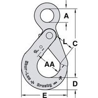 A = NutzbreiteB = NutzhöheC = GesamthöheD = AbsatzhöheE = GesamtbreiteH = ∅AA = Kleiderhaken ∅L = Öffnung