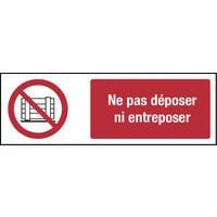 Verbotsschild - „Nicht lagern/zwischenlagern“ - starr
