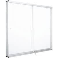 Innenvitrine mit 2 Türen - Rückwand aus Aluminium - Sicherheitsglas - Manutan Expert