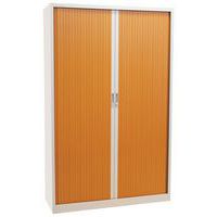 Armoire à rideaux Haute Bicolore Orel, Hauteur hors tout: 195 cm, Largeur hors tout: 120 cm