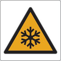 Warnschild - Niedrige Temperaturen und Frost - Aluminium