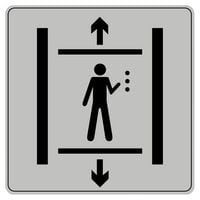 Pictogramme en polystyrène ISO 7001 - Ascenseur handicapé