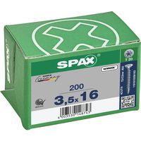 Packung mit 200 Senkkopf-Universalschrauben mit T-Star-Plus-Antrieb TX Ø – Spax