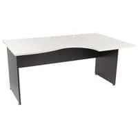 Bureau compact Basik - Gris clair