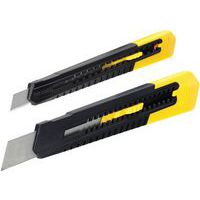 Lot de 2 cutters de 9 et 18 mm - Stanley