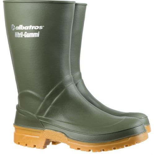 Bottes de travail en caoutchouc nitrile GUARDIAN MID GREEN - Albatros