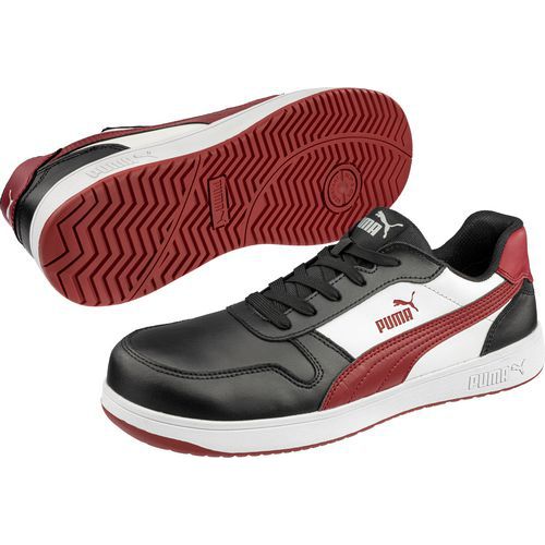 Sicherheitshalbschuhe FRONTCOURT S3L ESD – rot/schwarz – Puma