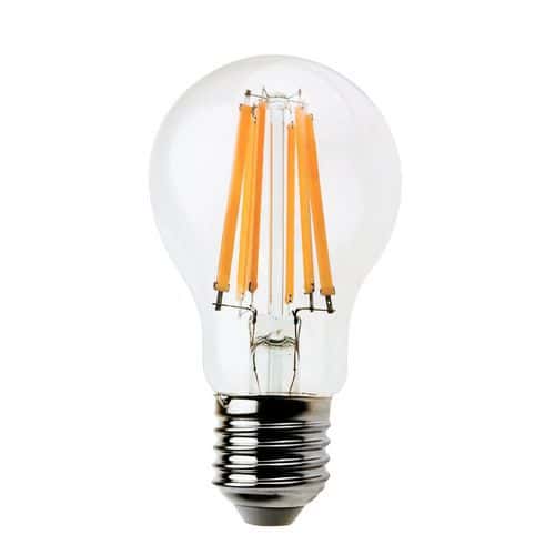 Ampoule à filament LED standard A60 12W culot E27 - VELAMP