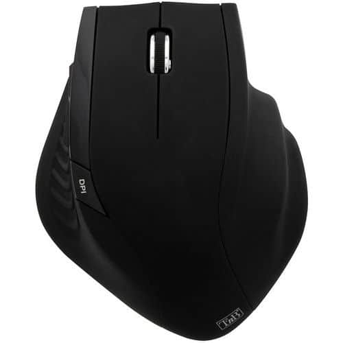 Kabellose ergonomische Maus ERGO LINE, schwarz - T'nB