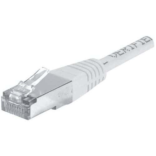 Cordon patch RJ45 - Câble droit Cat. 5E - Blindé FTP - Gris