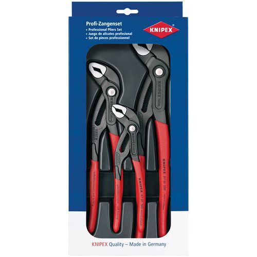 Satz mit drei Wasserpumpenzangen Cobra® Knipex