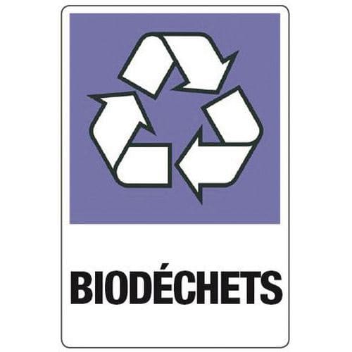 Recycling-Aufkleber Bioabfall