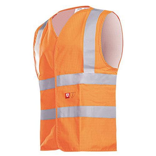 Gilet haute visibilité ignifuge et antistatique HELLISSAN