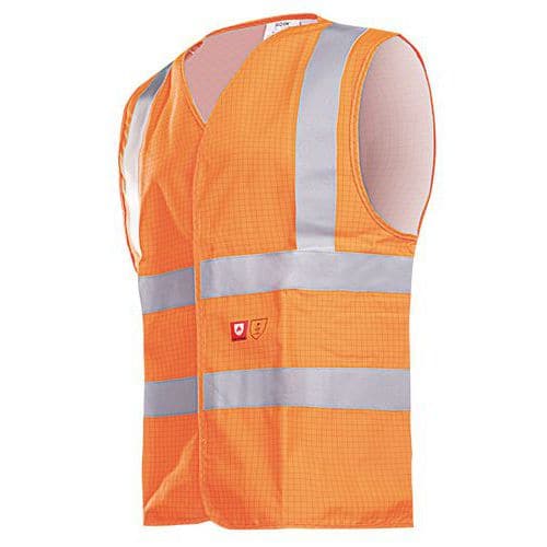 Gilet haute visibilité ignifuge et antistatique HELLISSAN