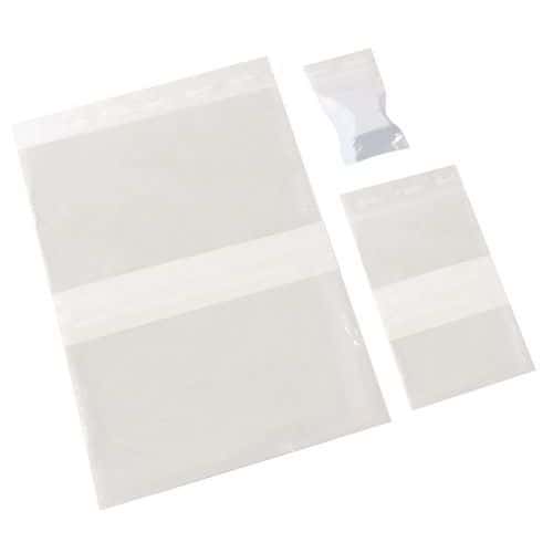 Sachets zip - Bandes blanches 50 µm - Manutan Expert