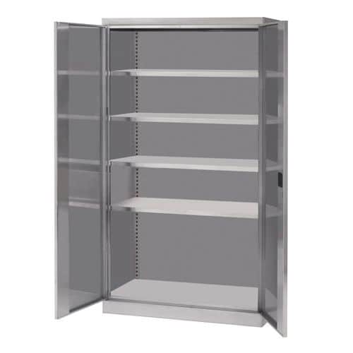 Armoire haute en inox - 2 portes