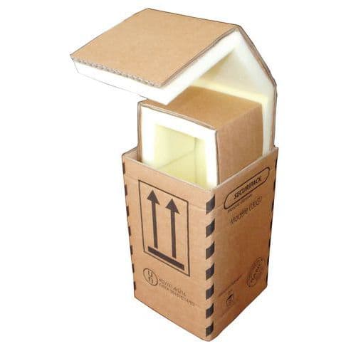 Étui d'expédition carton Sécuripack - Intérieur mousse