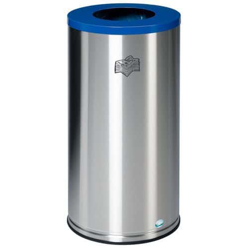 Poubelle de tri sélectif - 70L - Inox - VAR