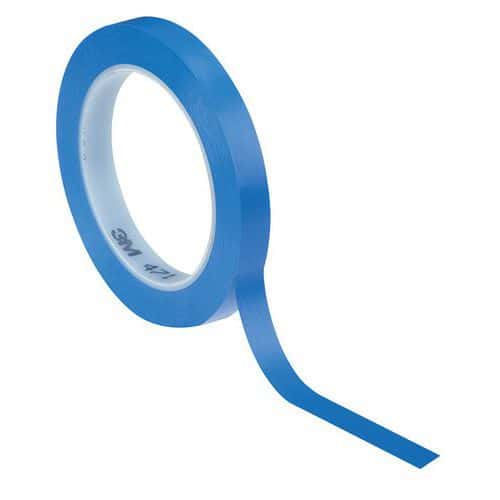 Vinyl-Klebeband 471, blau - 33 m - 3M