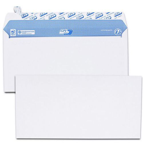 Enveloppe blanche 90 g/m² - Boîte de 200 - GPV