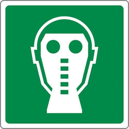 Hinweisschild - Masken - Aluminium