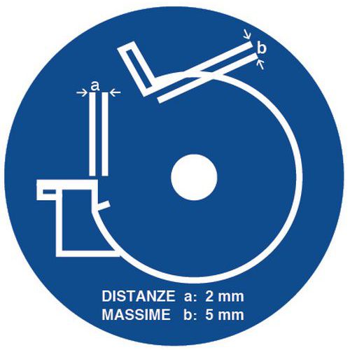 Gebotsschild - Stütze prüfen - Aluminium