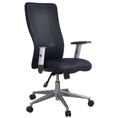 Siège de bureau ergonomique dossier haut Penelope - Tissu - Manutan Expert