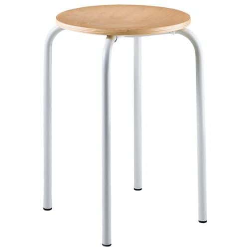 Tabouret bas à quatre pieds