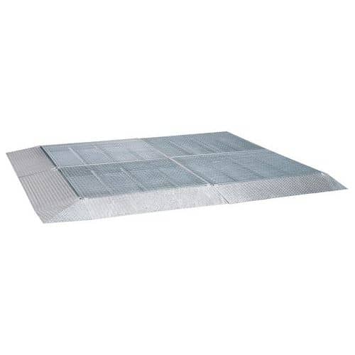 Plancher avec caillebotis - Capacité de rétention 70 L