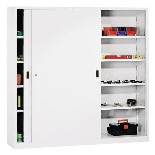 Armoire haute à portes coulissantes - Largeur 200 cm - Profondeur 60 cm