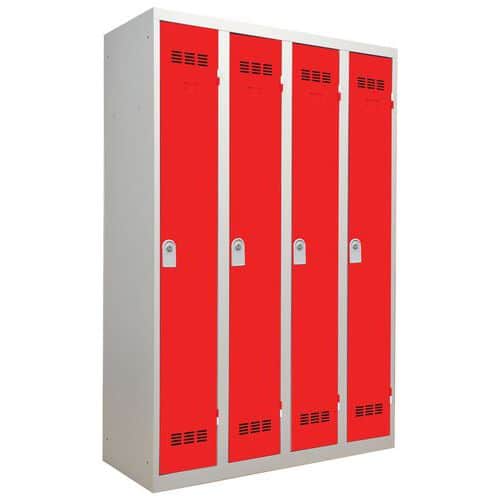 Vestiaire industrie propre - Largeur 300 mm - 4 colonnes - Vinco