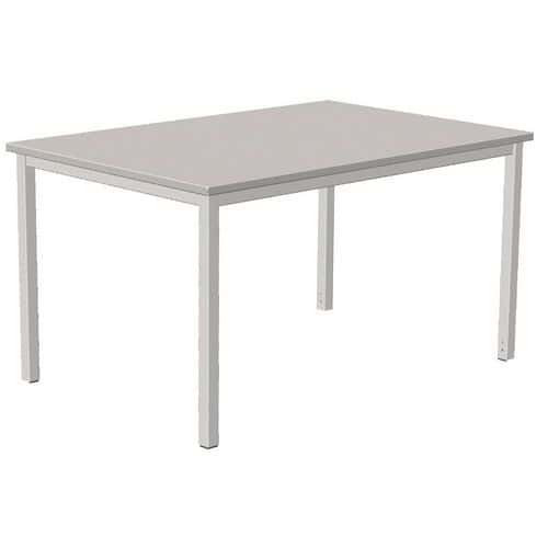 Bureau droit Combi-Classic - Gris - Piètement fixe