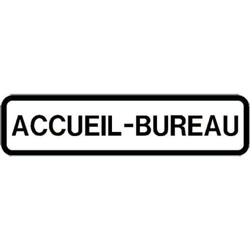 Panneau directionnel grande hauteur standard - Accueil-bureau - Longueur 1000 mm