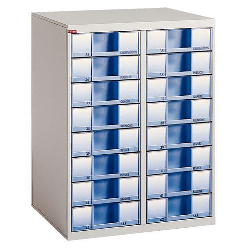 Module double - Hauteur 78 cm - 12 et 24 tiroirs