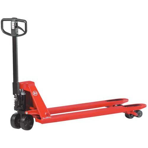 Transpalette manuel Toyota 2300 kg avec frein parking - Fourche 1220 mm