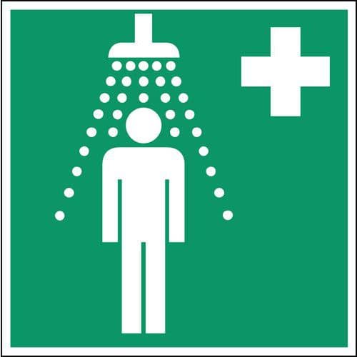 Rettungs- und Fluchtwegschild - Sicherheitsdusche - Schild