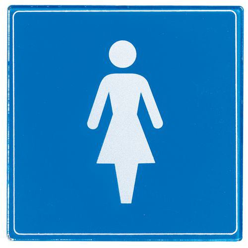 Pictogramme plexiglas carré - Femme