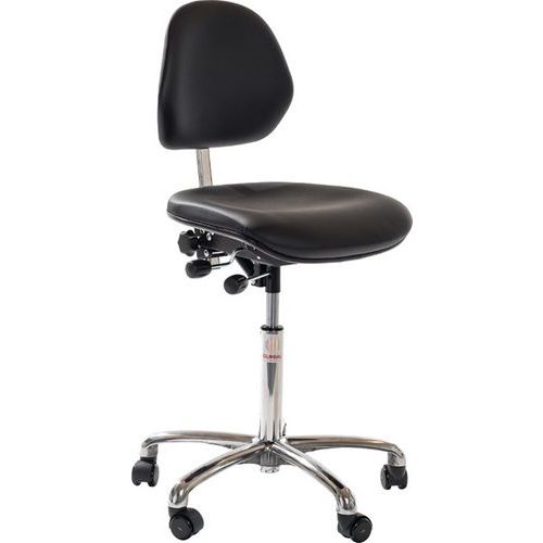 Stuhl Aktiv ESD - Lederimitat - Niedrig - Global Professional Seating