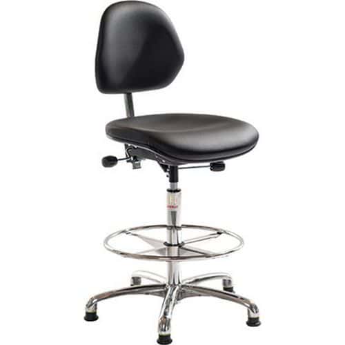 Stuhl Aktiv ESD - Lederimitat - Hoch - Global Professional Seating