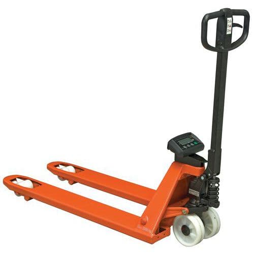 Transpalette manuel peseur - Fourche longueur 1150 mm - Force 2300 kg