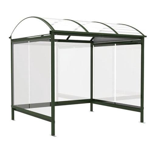 Raucherunterstand Combrailles - Glas - 2,6 x 2,25 m