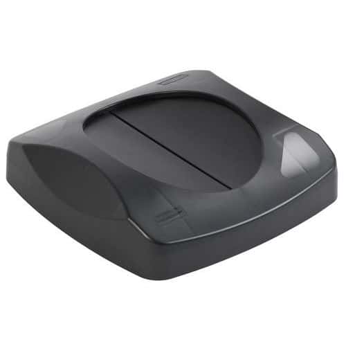 Couvercle pour poubelle carrée en plastique 87 L - Rubbermaid