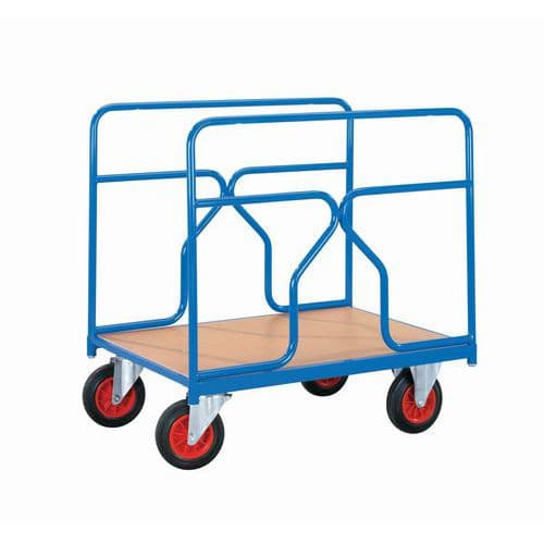 Chariot modulable avec habillage tube et roues rectangle - 1000mm x 700mm - capacité 500 kg - FIMM