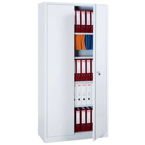 Armoire monobloc à portes battantes compacte - Hauteur 195 cm - Manutan Expert