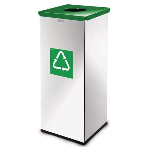 Poubelle métallique Prestige de recyclage 60 L