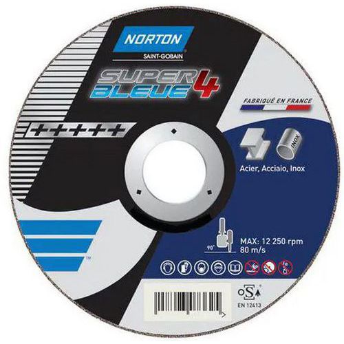 Flache Trennscheibe Norton SUPER BLEUE 4-METAL