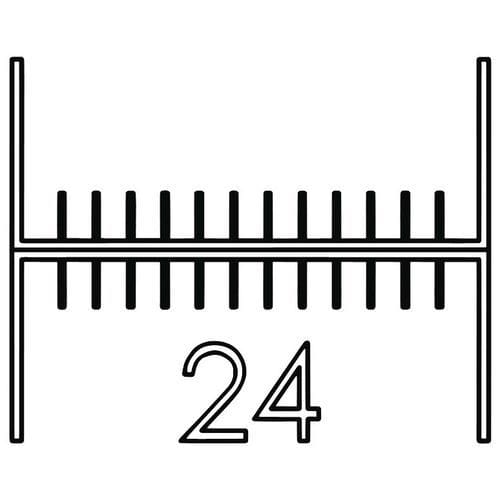 Fahrradunterstand mit Flachdach - Doppelseitig