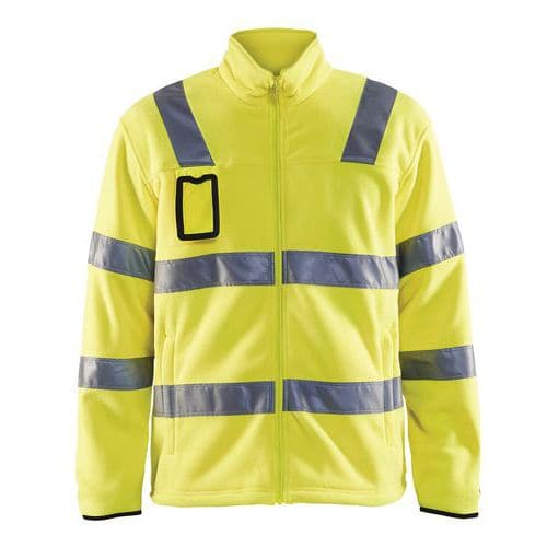 Veste polaire haute visibilité jaune fluorescent