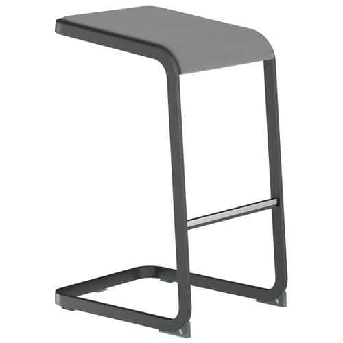 Tabouret haut avec pied anthracite C-Stool